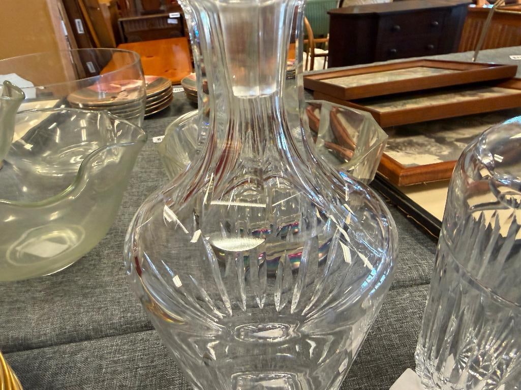 THREE ELEGANT CRYSTAL SHIP'S DECANTERS FEATURING VARIOUS DESIGNS - 6