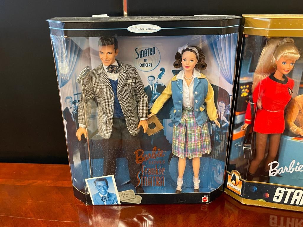 TWO MATTEL BARBIE DOLL SETS INCLUDING FRANKIE SINATRA AND BARBIE & KEN STAR TREK GIFT SET - 2