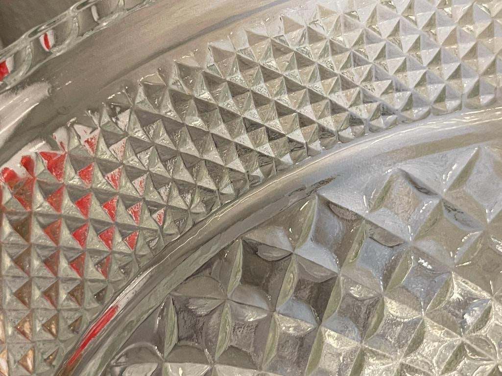 FIVE PIECES OF VINTAGE ANCHOR HOCKING WEXFORD PATTERN GLASSWARE - 8