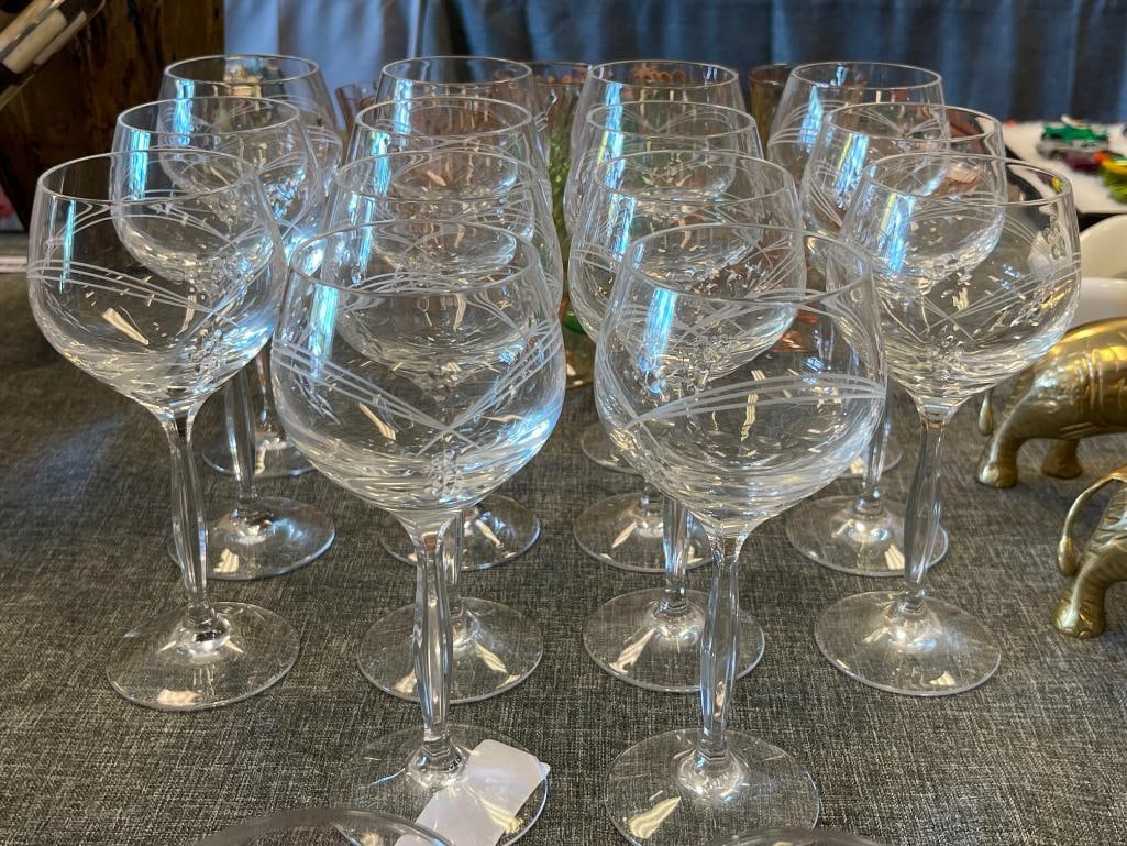 NORITAKE CRYSTAL COVE STEMWARE SET WITH WATERMARK - 3