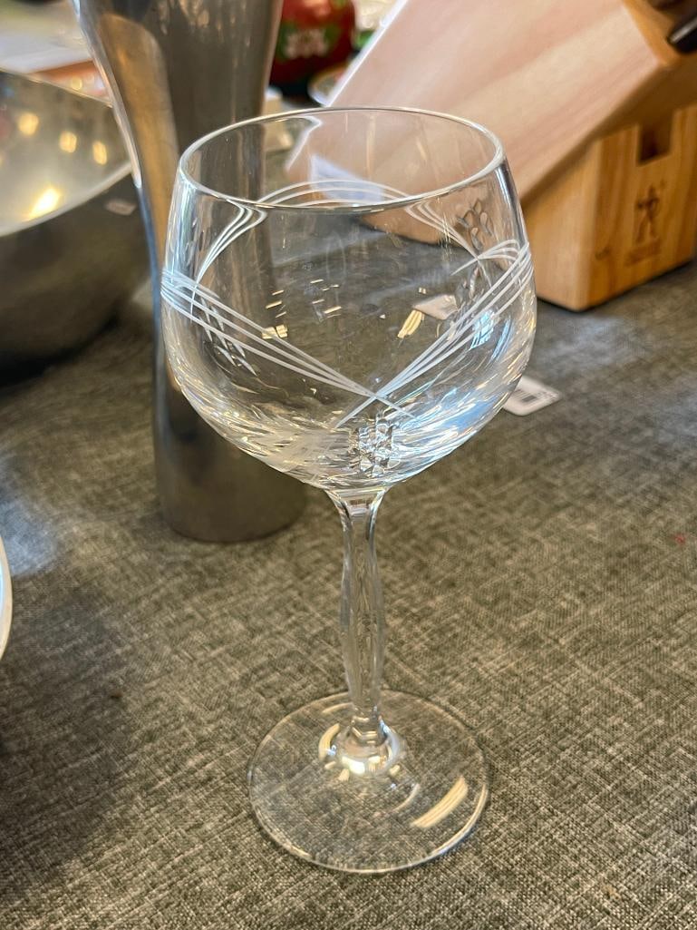 NORITAKE CRYSTAL COVE STEMWARE SET WITH WATERMARK - 5