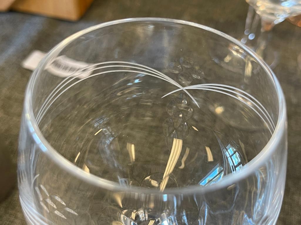 NORITAKE CRYSTAL COVE STEMWARE SET WITH WATERMARK - 6