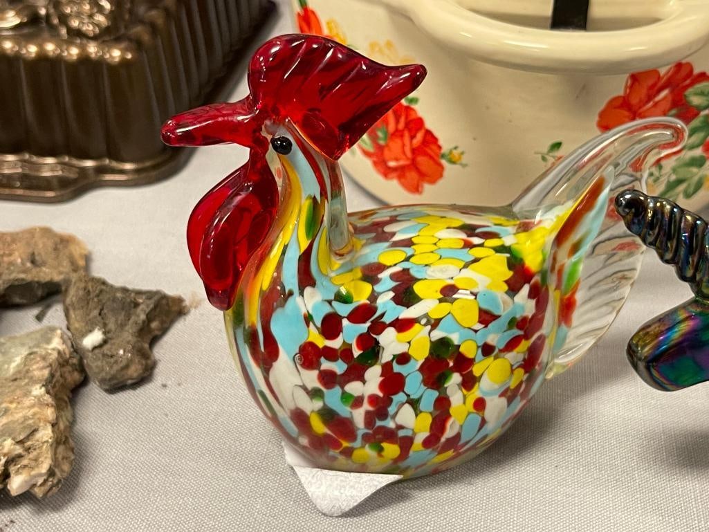 ASSORTED ART GLASS AND HANDBLOWN GLASS FIGURINES - 5