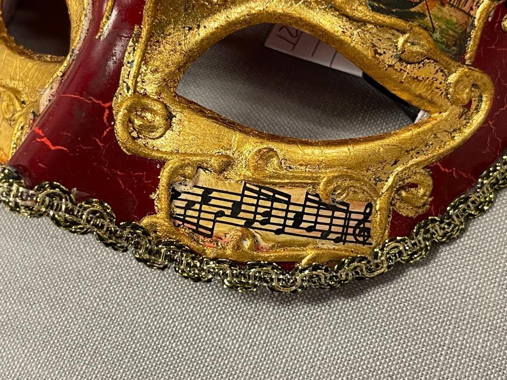 TWO HAND CRAFTED VENETIAN MASQUERADE MASKS - 8