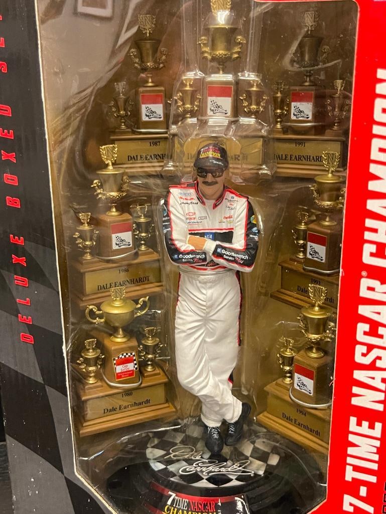 NASCAR ACTION MCFARLANE DALE EARNHARDT 7X CHAMPION FIGURINE WITH TROPHIES - 2