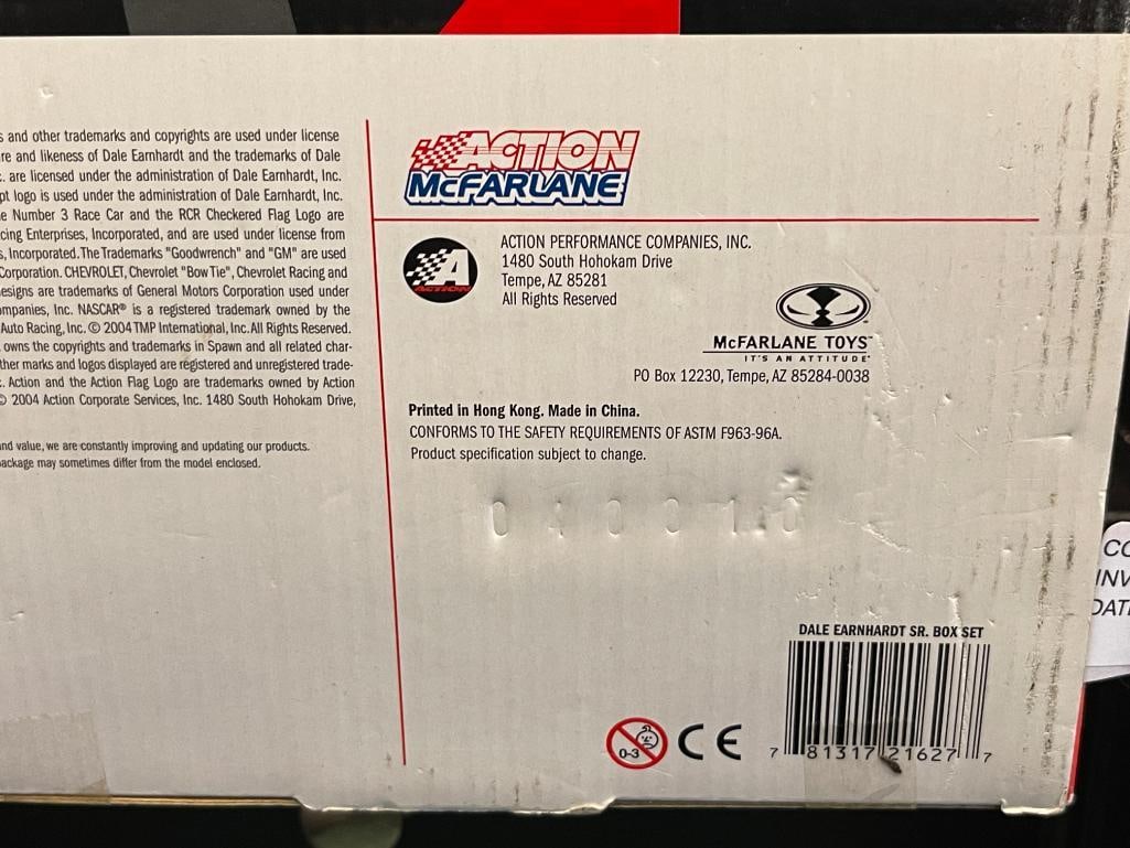 NASCAR ACTION MCFARLANE DALE EARNHARDT 7X CHAMPION FIGURINE WITH TROPHIES - 7