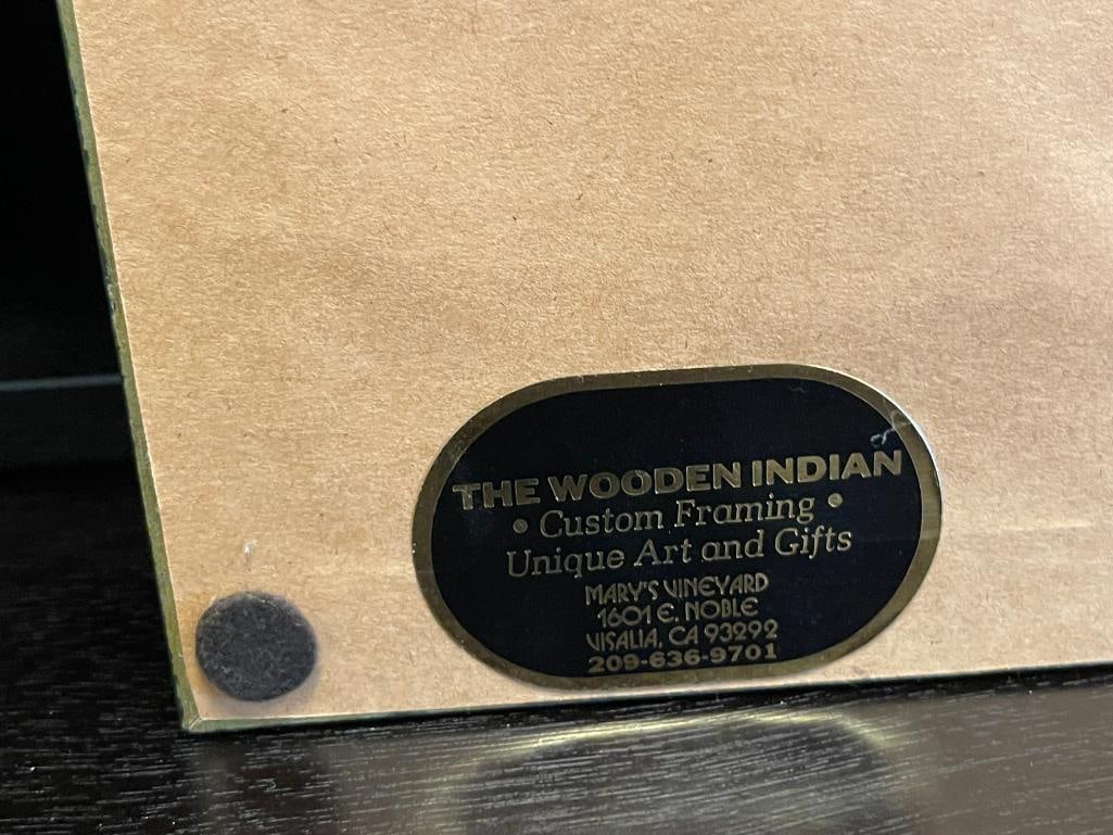 CAMERON BLAGG NATIVE WESTERNER NATIVE AMERICAN ART PRINT TITLED THEY WENT THAT-A-WAY - 7