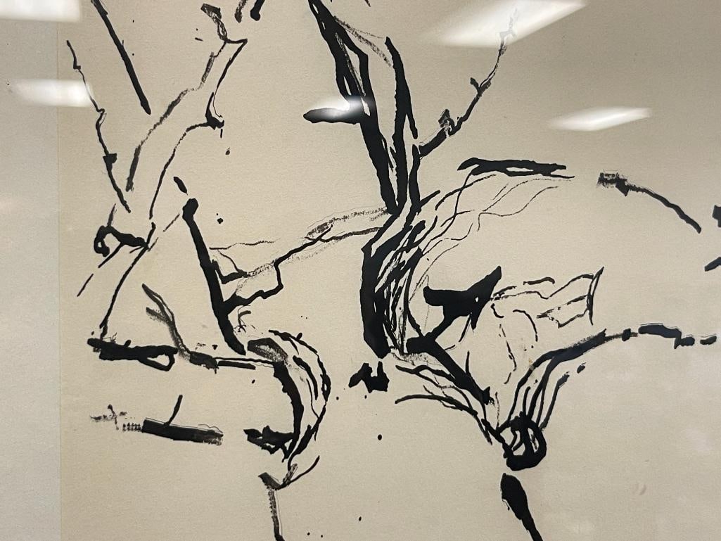 J. PLUMB PERSONALIZED INK SKETCHES BOTH DATED 1967 - 7