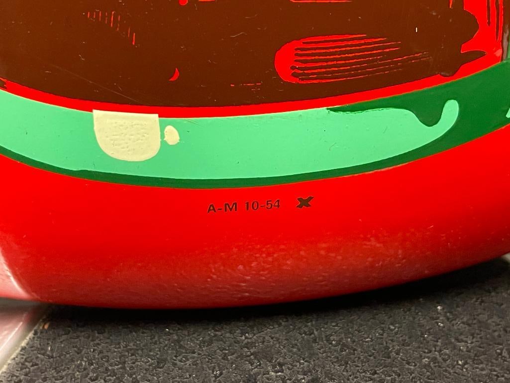 1940'S - 1960'S COCA-COLA PORCELAIN ENAMELED ADVERTISING BUTTON SIGN - 4