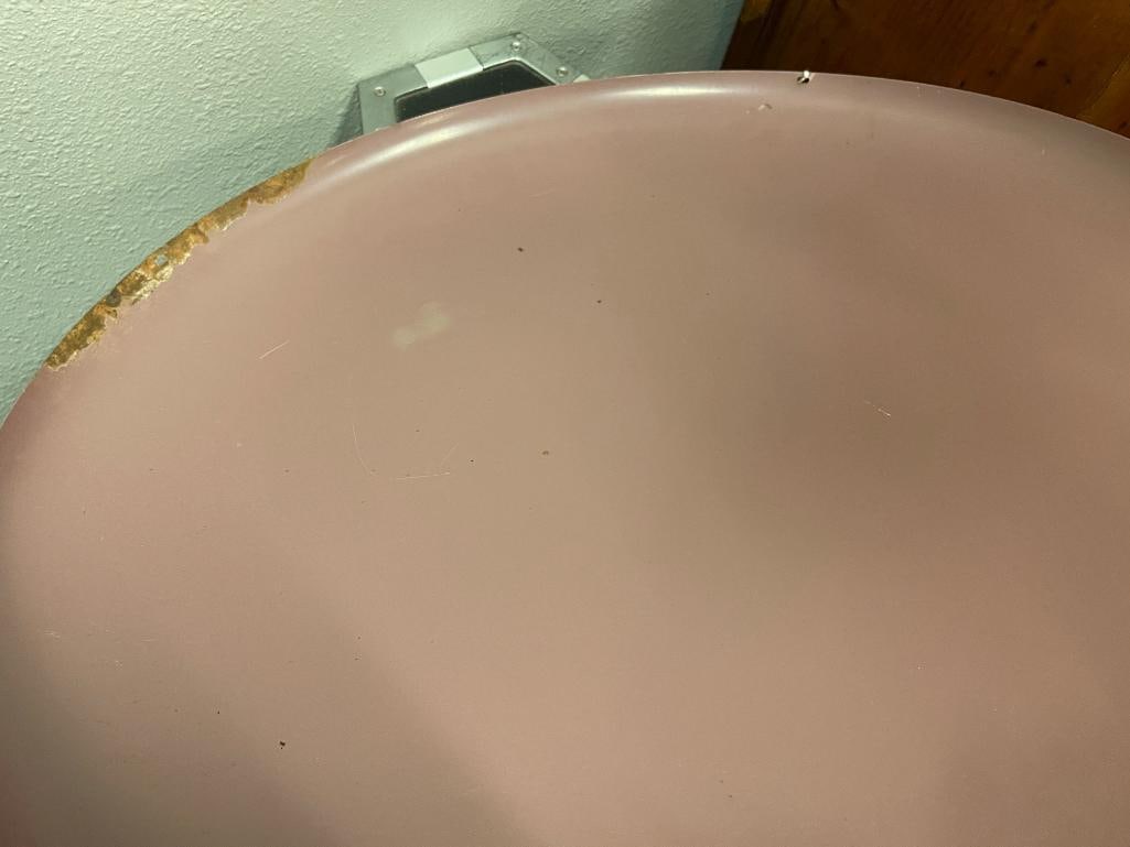 1940'S - 1960'S COCA-COLA PORCELAIN ENAMELED ADVERTISING BUTTON SIGN - 5