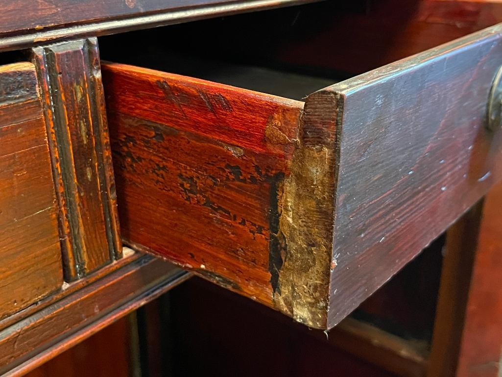 BEAUTIFUL LATE 19TH CENTURY CHINESE WEDDING CABINET WITH INTRICATE INLAY AND OVERLAY DESIGN - 12