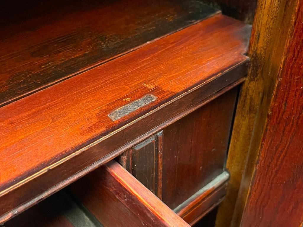 BEAUTIFUL LATE 19TH CENTURY CHINESE WEDDING CABINET WITH INTRICATE INLAY AND OVERLAY DESIGN - 13