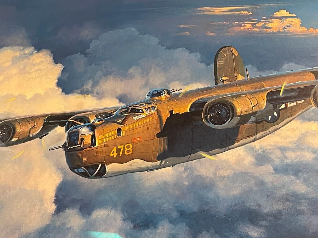 WILLIAM S. PHILLIPS AVIATION ARTIST LIMITED EDITION PRINT TITLED NO EMPTY BUNKS TONIGHT NO. 534/1... - 3