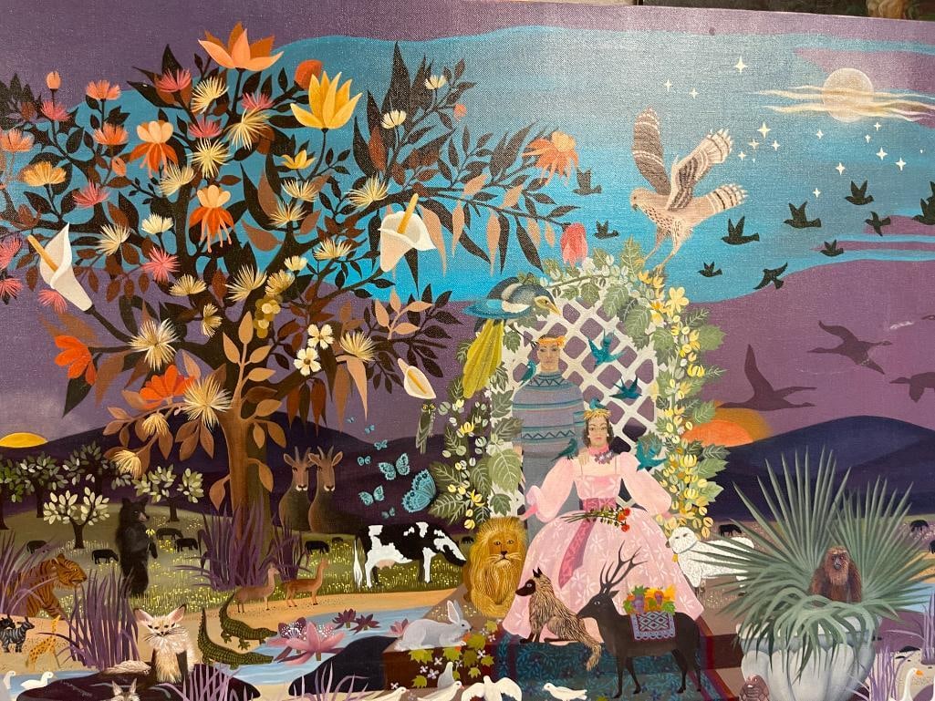 QUARTER SAWN OAK ARTS AND CRAFTS PERIOD ANTIQUE DROP FRONT SECRETARY'S DESK / BUREAU BOOKCASE TOP - 2