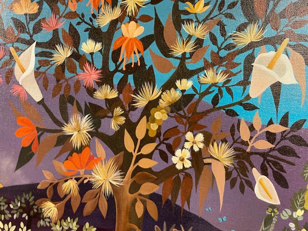 QUARTER SAWN OAK ARTS AND CRAFTS PERIOD ANTIQUE DROP FRONT SECRETARY'S DESK / BUREAU BOOKCASE TOP - 4