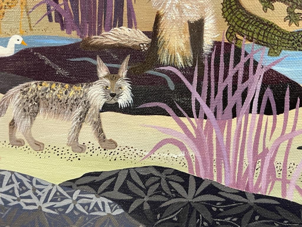 QUARTER SAWN OAK ARTS AND CRAFTS PERIOD ANTIQUE DROP FRONT SECRETARY'S DESK / BUREAU BOOKCASE TOP - 6