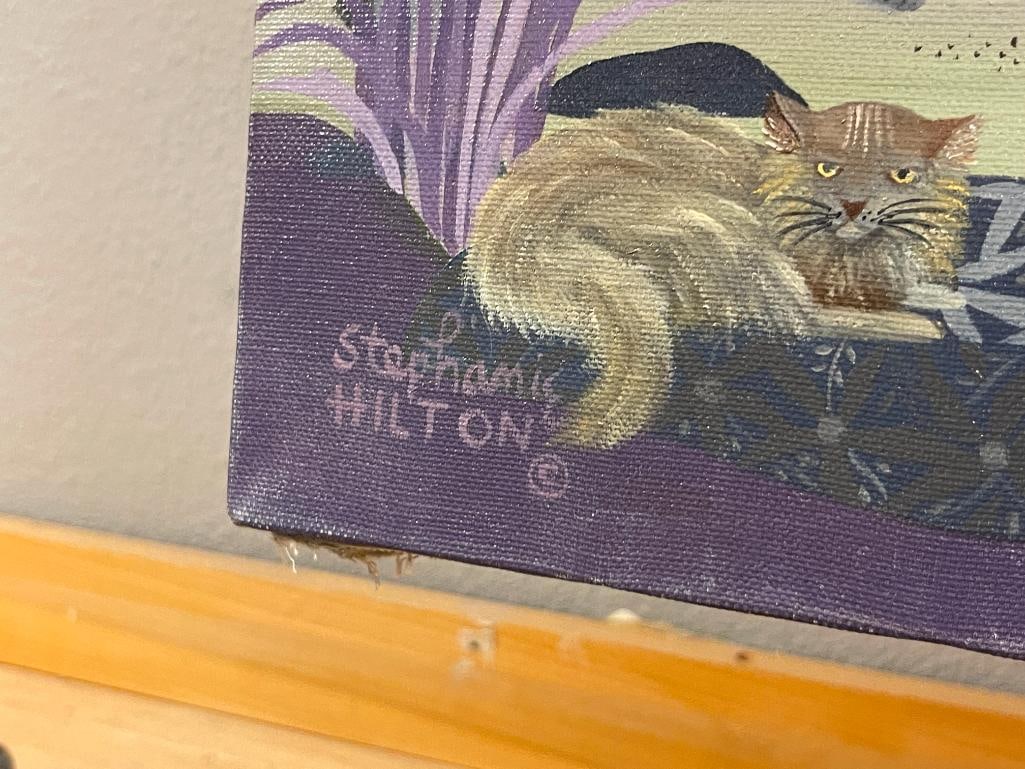 QUARTER SAWN OAK ARTS AND CRAFTS PERIOD ANTIQUE DROP FRONT SECRETARY'S DESK / BUREAU BOOKCASE TOP - 7