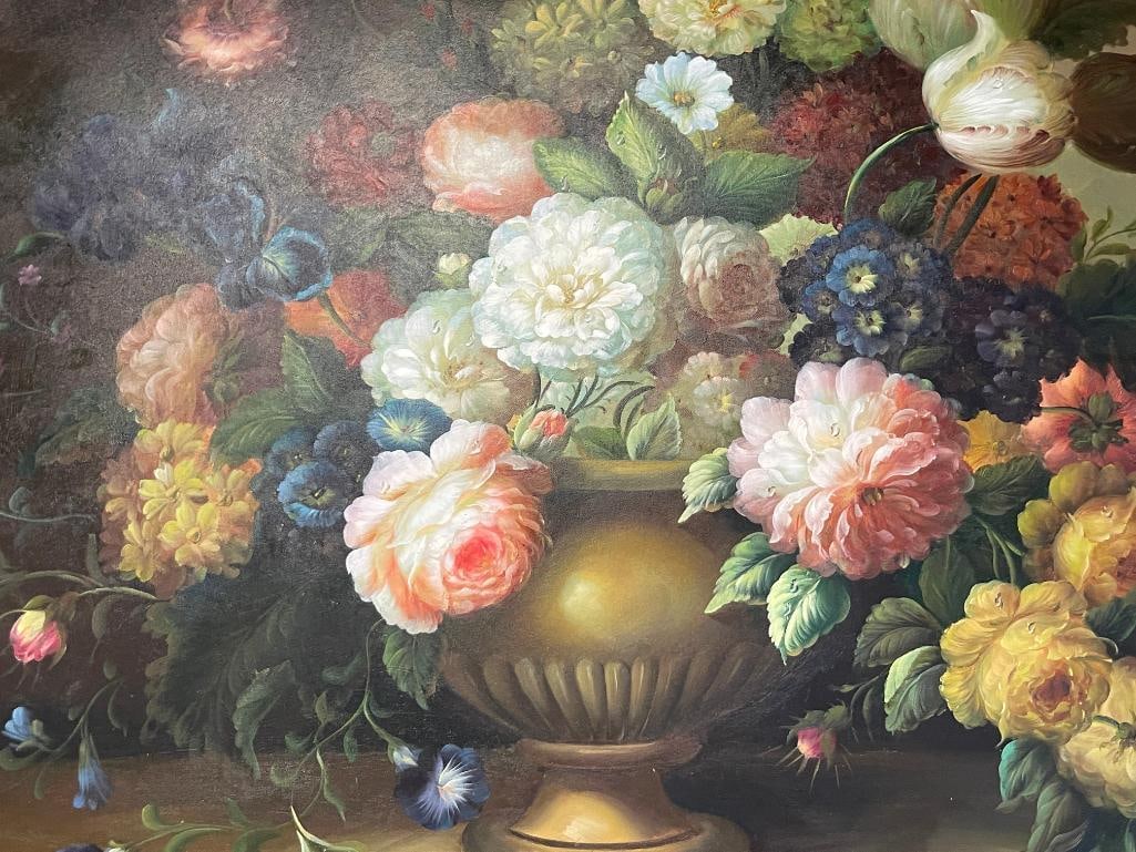 LARY GAFF LARGE ORIGINAL ACRYLIC ON CANVAS STILL-LIFE PAINTING - 3