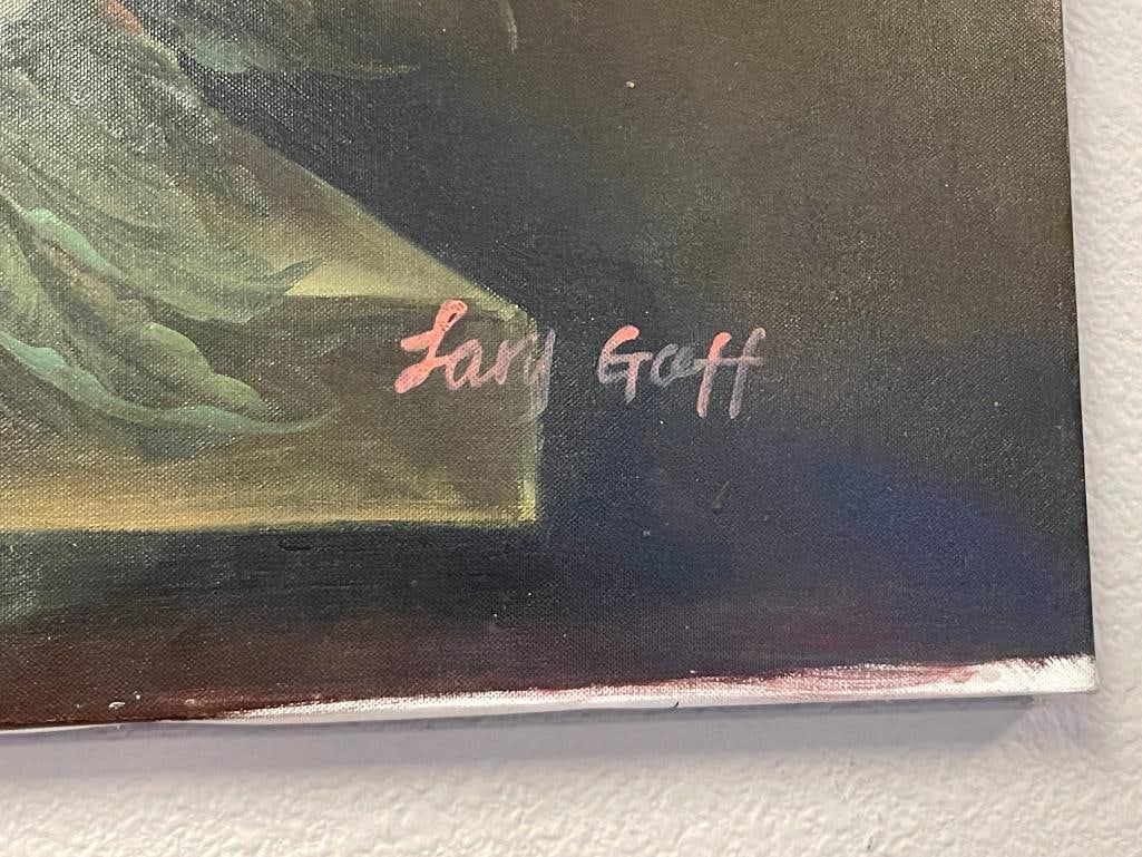 LARY GAFF LARGE ORIGINAL ACRYLIC ON CANVAS STILL-LIFE PAINTING - 5