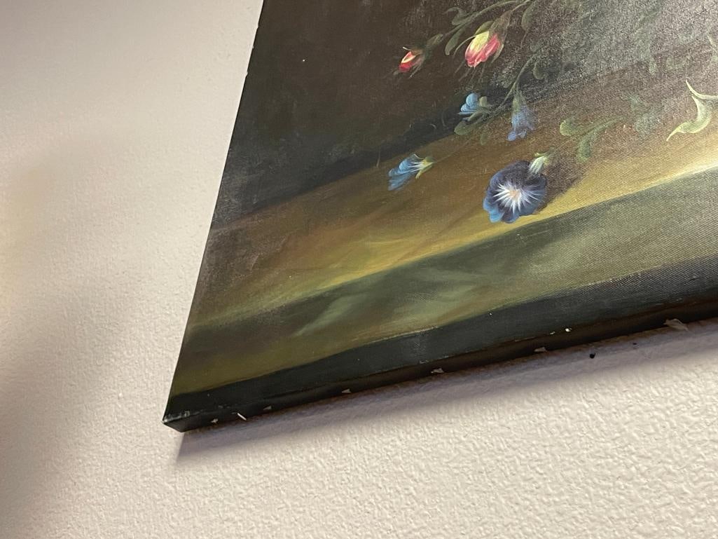 LARY GAFF LARGE ORIGINAL ACRYLIC ON CANVAS STILL-LIFE PAINTING - 6