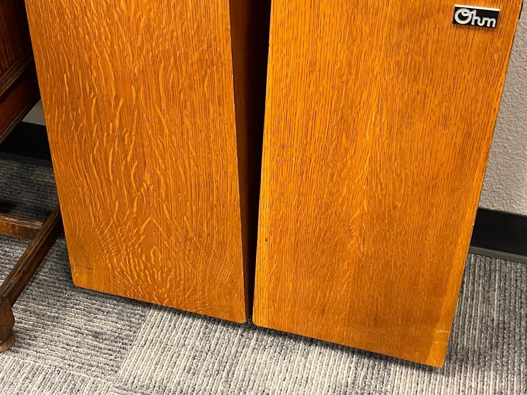 VINTAGE OHM WALSH 2 LOUDSPEAKER TOWERS CIRCA 1982 - 1989 - 3