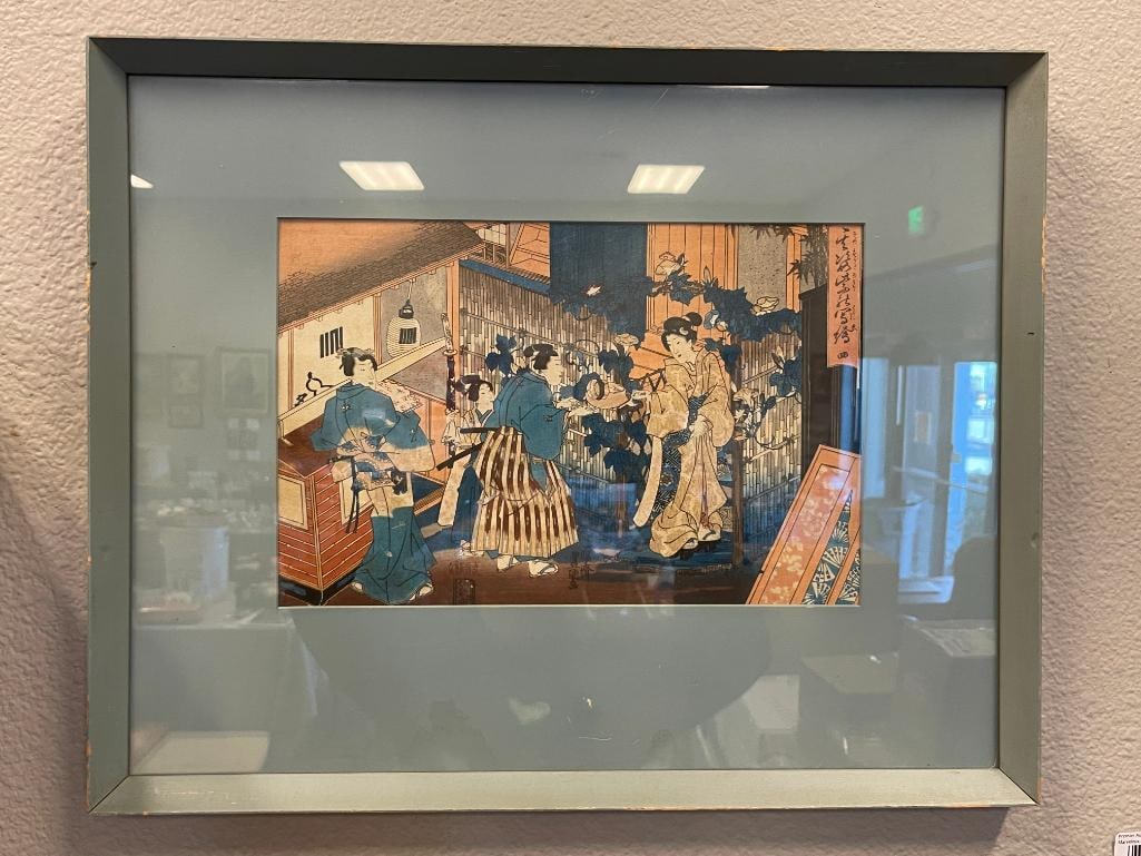 KUNISADA / UTAGAWA TOYOKUNI III JAPANESE UKIYO-E ARTIST WOODBLOCK PRINTS EDO PERIOD CIRCA 1603-1868 - 2