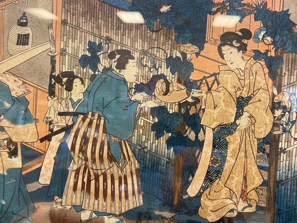 KUNISADA / UTAGAWA TOYOKUNI III JAPANESE UKIYO-E ARTIST WOODBLOCK PRINTS EDO PERIOD CIRCA 1603-1868 - 3
