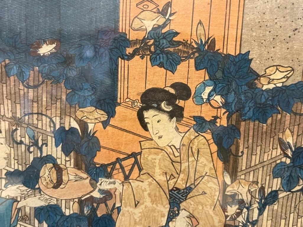 KUNISADA / UTAGAWA TOYOKUNI III JAPANESE UKIYO-E ARTIST WOODBLOCK PRINTS EDO PERIOD CIRCA 1603-1868 - 4