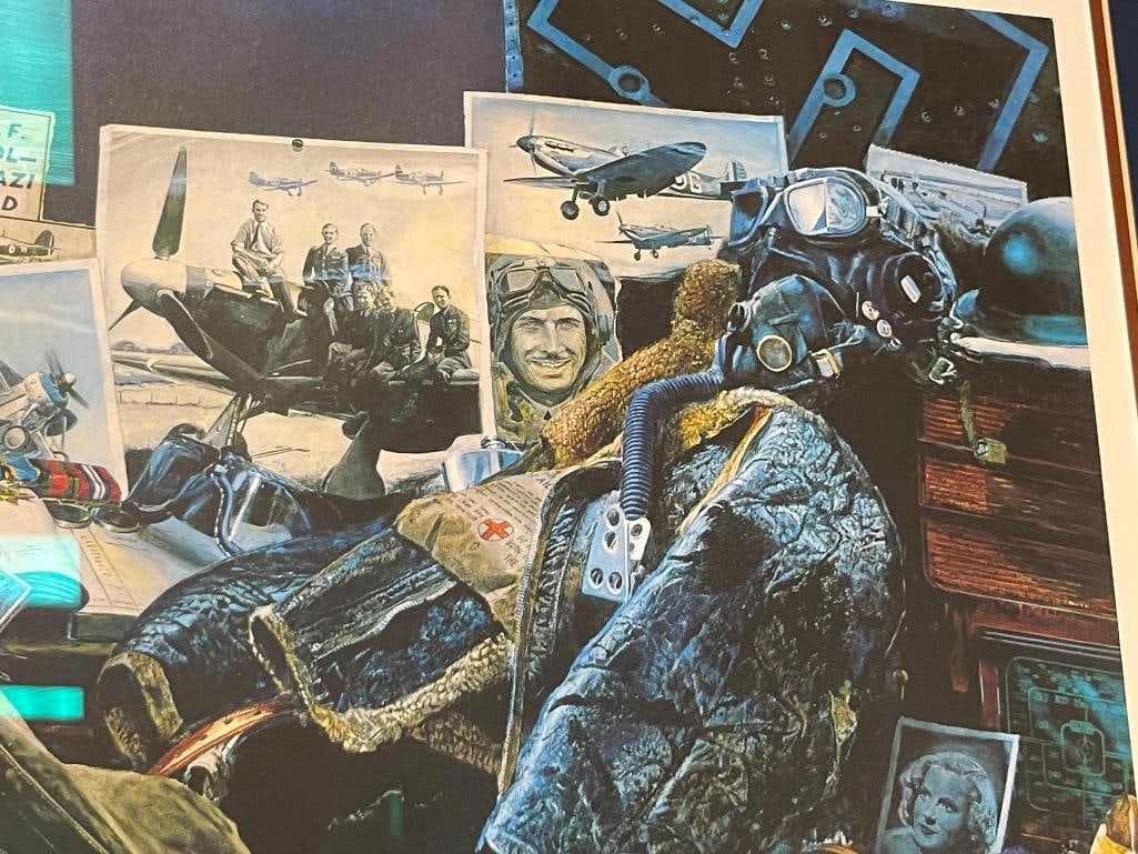 JAMES DIETZ AMERICAN ARTIST AVIATION PRINT TITLED THE FEW NO. 735/1000 - 3