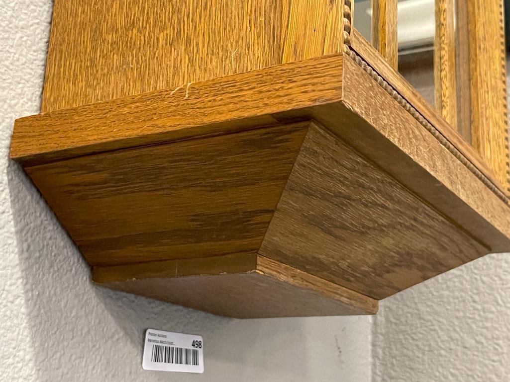 VINTAGE GERMAN MADE OAK 8-DAY WALL CLOCK - 10