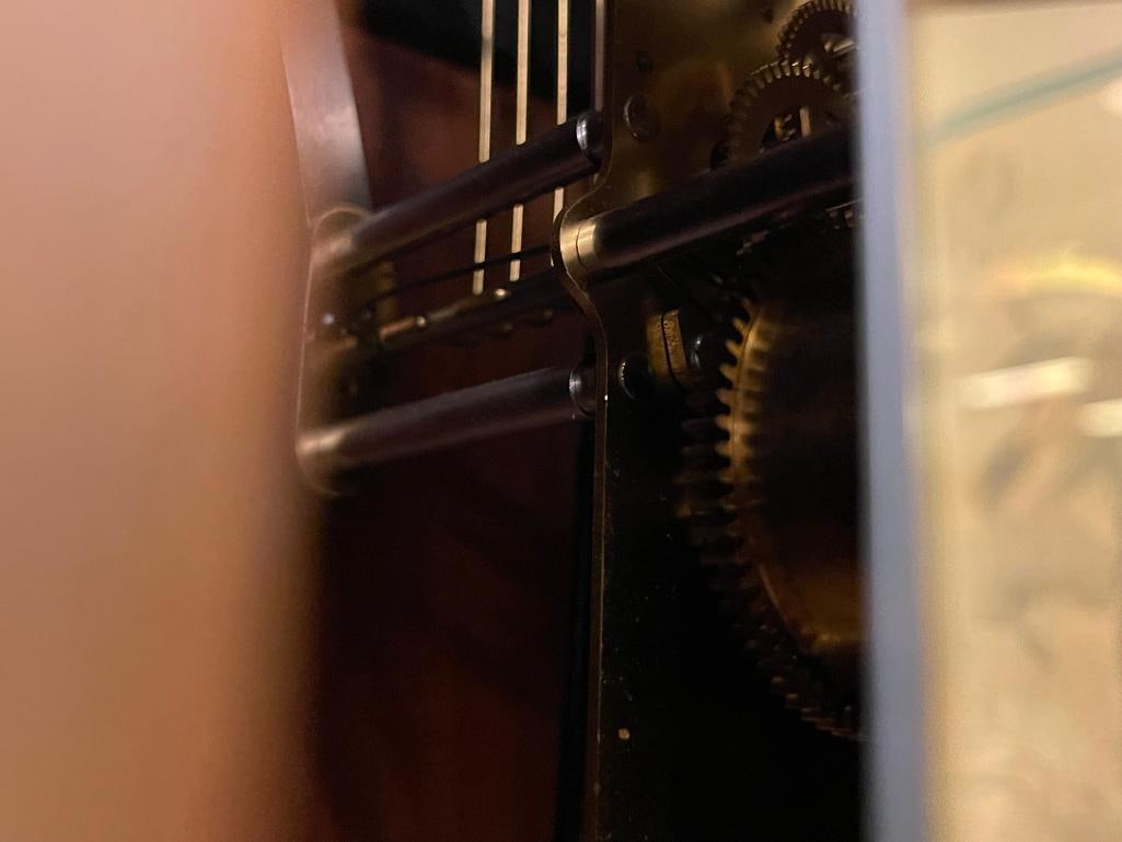 VINTAGE GERMAN MADE OAK 8-DAY WALL CLOCK - 8