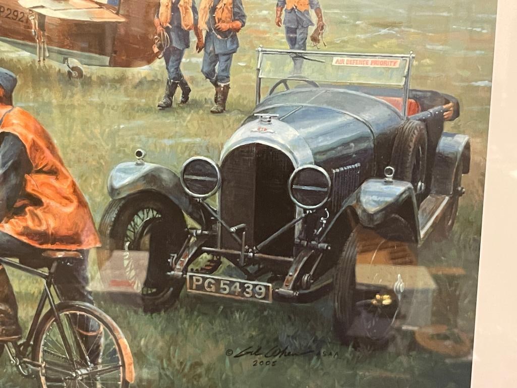 GIL COHEN AVIATION ARTIST LIMITED EDITION PRINT SIGNED BY FLIGHT LIEUTENANT PETE BROTHERS - 5