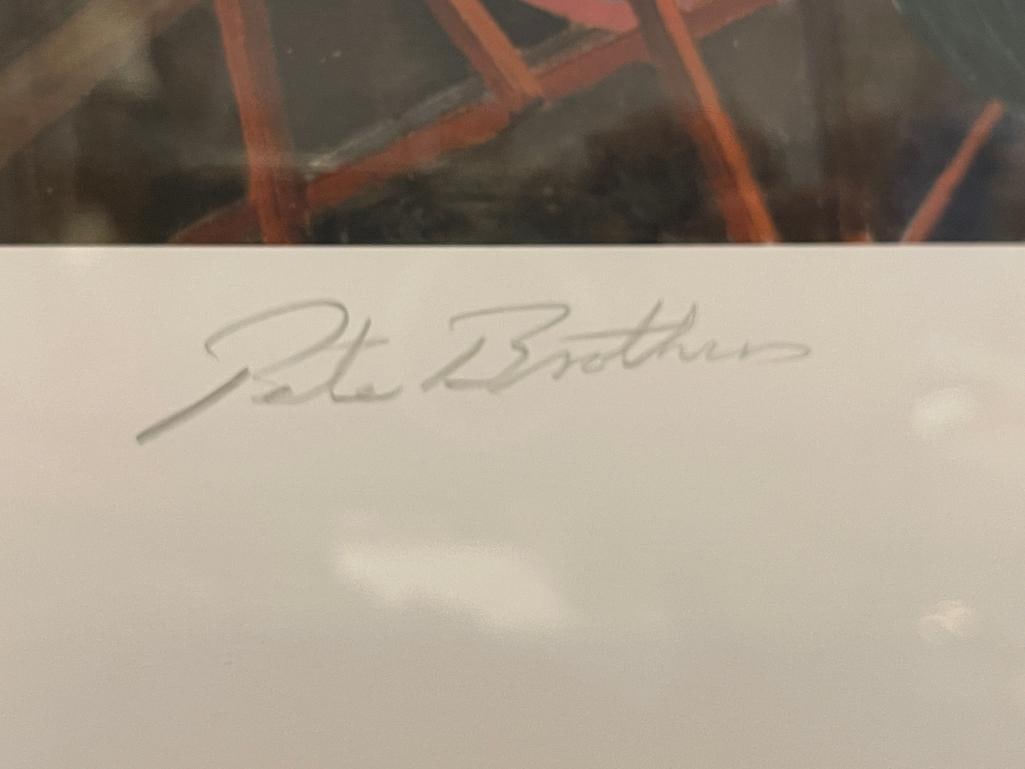 GIL COHEN AVIATION ARTIST LIMITED EDITION PRINT SIGNED BY FLIGHT LIEUTENANT PETE BROTHERS - 8