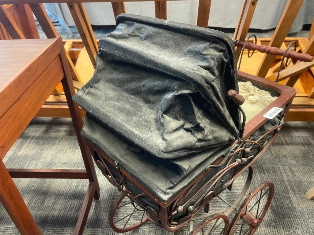 ANTIQUE STYLED DOLL CARRIAGE - 11