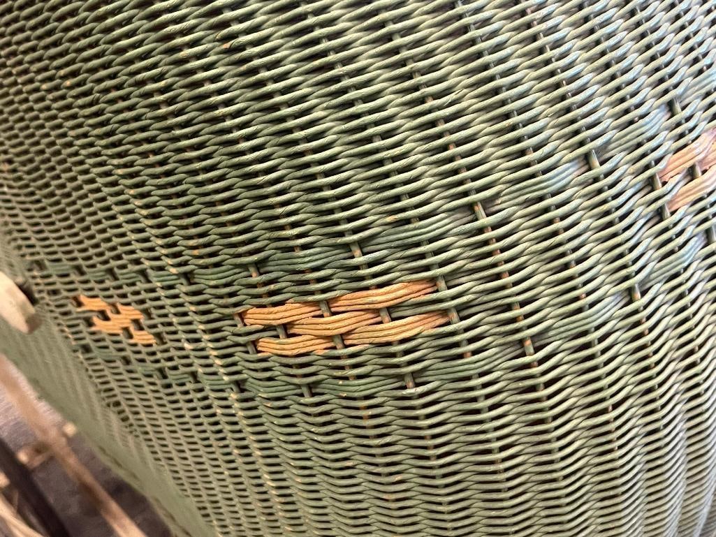 CIRCA 1917 LLOYD LOOM PRODUCTS WIKER AND METAL BABY CARRIAGE - 11