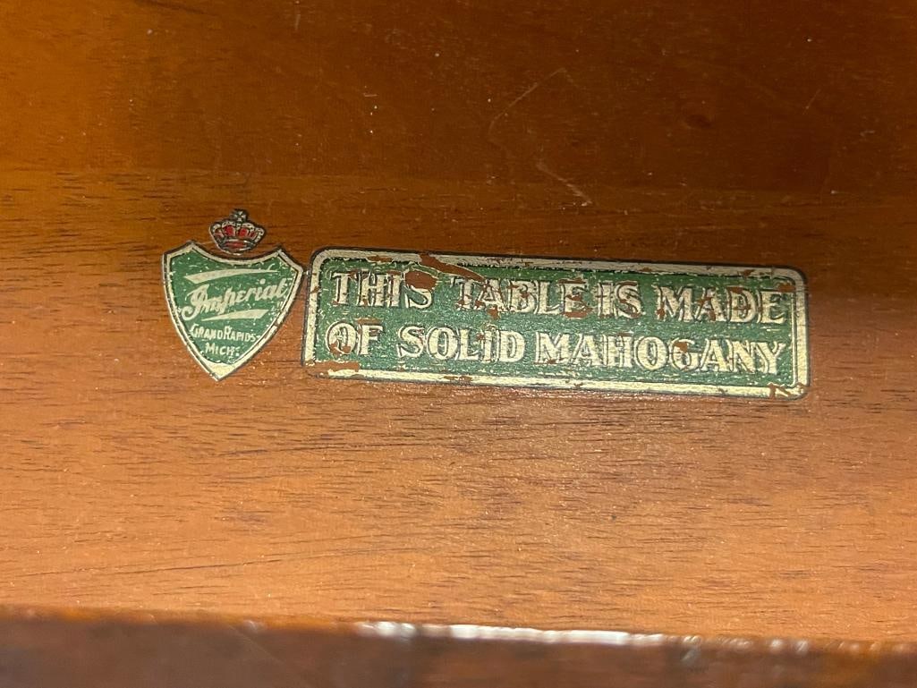 IMPERIAL FURNITURE CO. MARTHA WASHINGTON SEWING TABLE MADE FROM MAHOGANY - 6