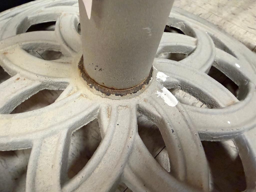 CAST IRON ASH GRAY UMBRELLA STAND - 5