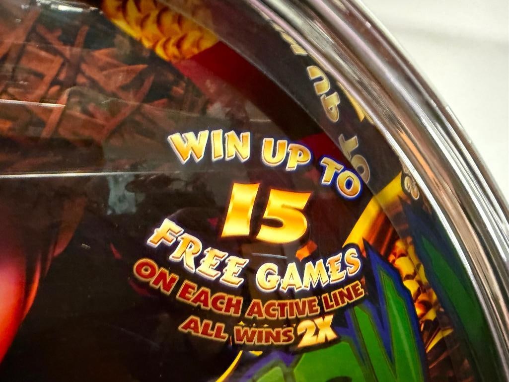 SLOT BELLY CASINO SLOT MACHINE GLASS INCLUDING CHINA MYSTERY BY KONAMI, WHITE HOT 7 BY IGT, AND M... - 7