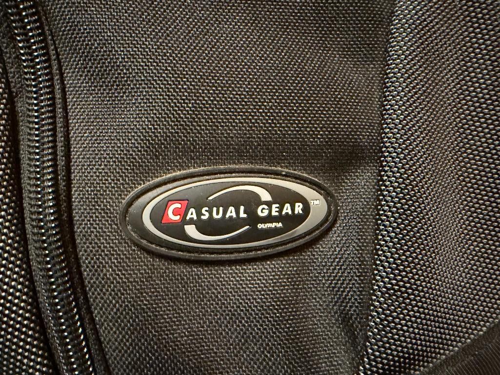 TUMI DESIGNER CARRY ON LUGGAGE ON ROLLERS AND CASUAL GEAR OLYMPIA UTILITY BACKPACK CARRY ON - 4