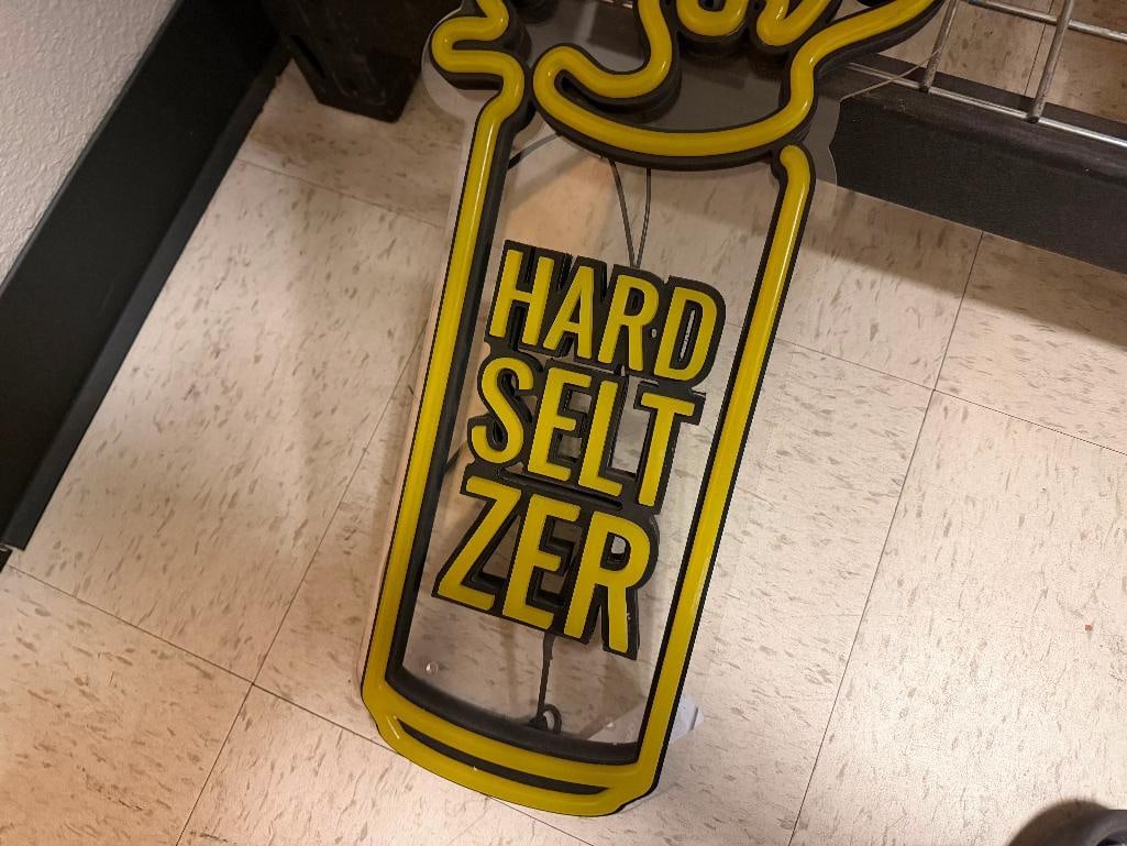 NEON STYLE ILLUMINATED HARD SELTZER 99 ADVERTISING BAR SIGN - 6