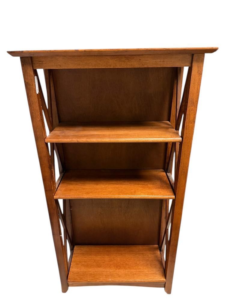 ELEGANT FOUR TIER WOOD BOOK SHELF (1 of 8)