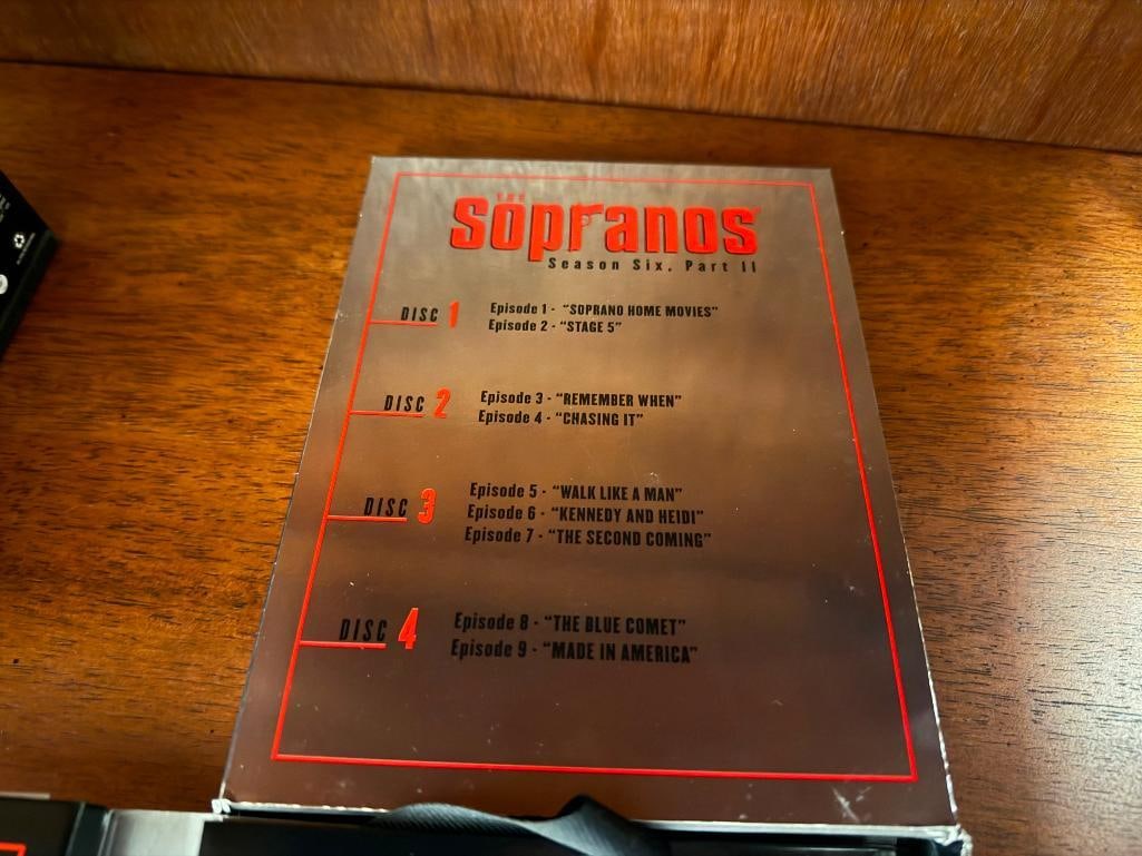 SOPRANOS TELEVISION SHOW DVD SETS, GOODFELLAS MOVIE, AND THE GODFATHER MULTI-FILM DVD SET - 4