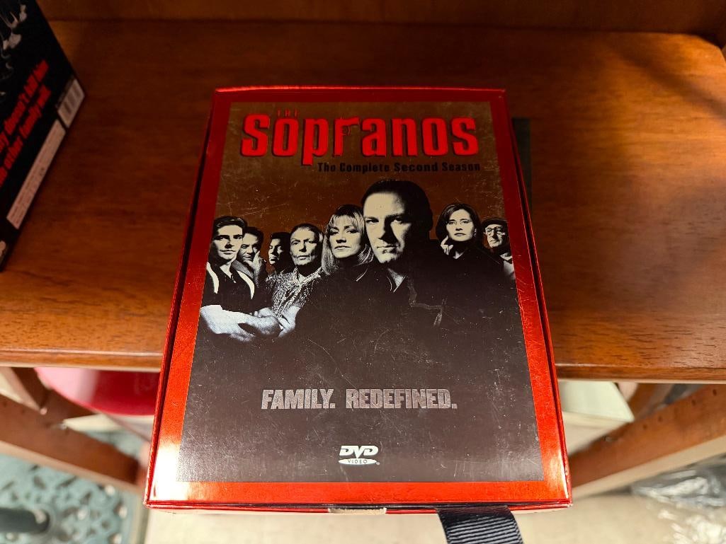 SOPRANOS TELEVISION SHOW DVD SETS, GOODFELLAS MOVIE, AND THE GODFATHER MULTI-FILM DVD SET - 5