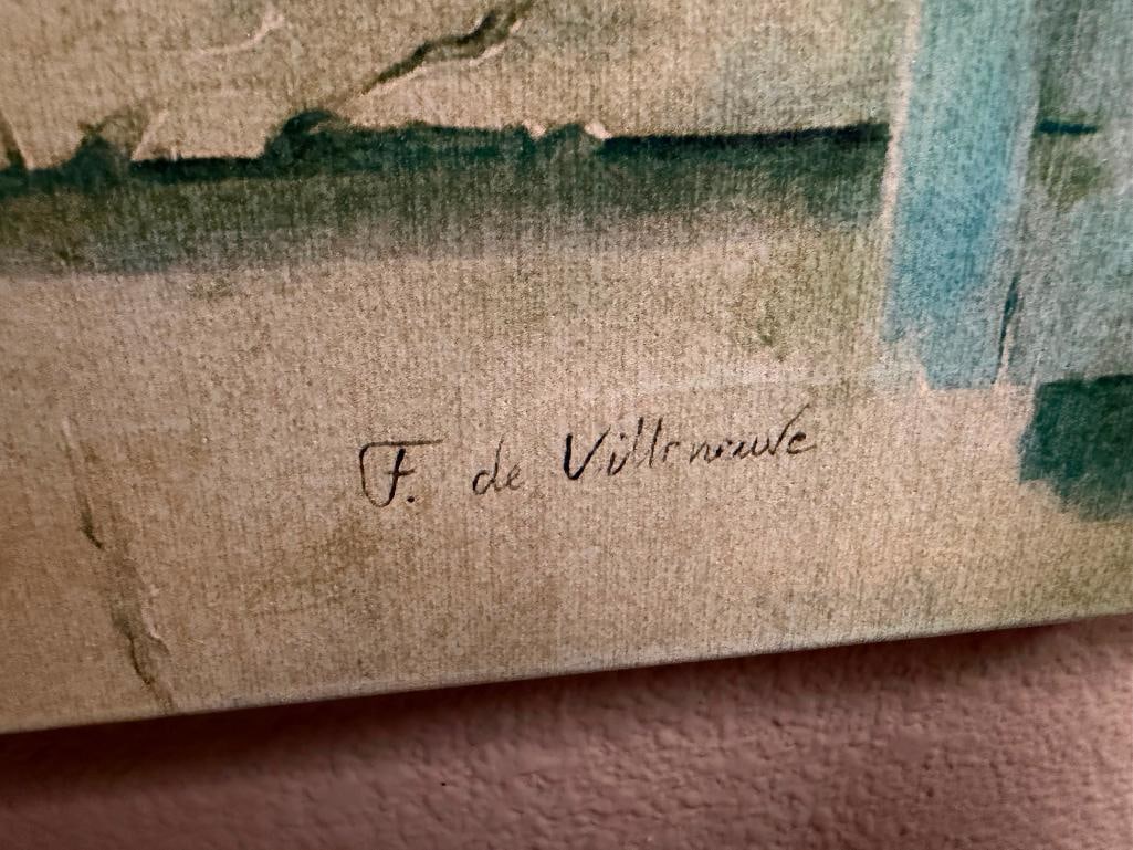 FABRICE DE VILLENEUVE LIMITED EDITION GICLEE PRINT ON CANVAS DEPICTING FLOWERS BY WINDOW - 3