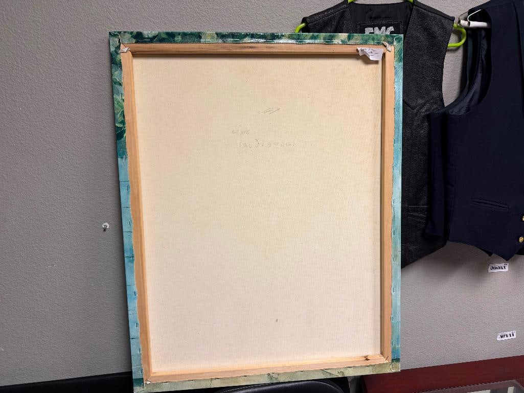 FABRICE DE VILLENEUVE LIMITED EDITION GICLEE PRINT ON CANVAS DEPICTING FLOWERS BY WINDOW - 5