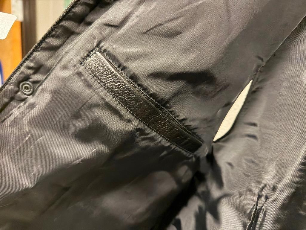 FMC HARLEY-DAVIDSON MOTOCYCLES BLACK LEATHER MOTOCYCLE RIDING VEST - 6