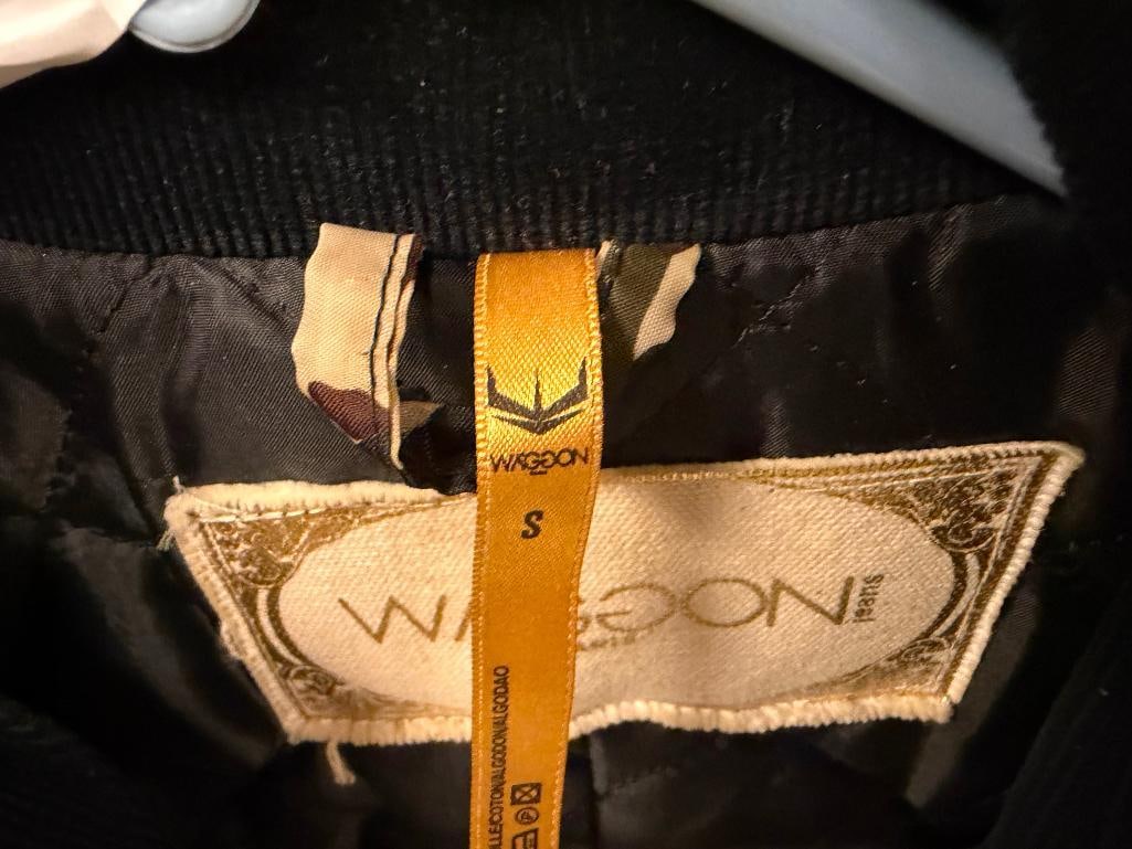 WAGGON PARIS DESIGNER JACKET LONG JACKET FEATURING DRAGON MOTIF AND IRIDESCENT ACCENTS - 10