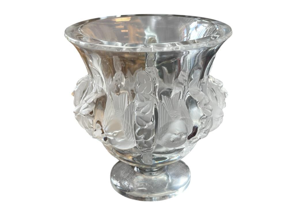 LALIQUE DAMPIERRE FINE CRYSTAL FOOTED VASE DESIGNED BY MARC LALIQUE CIRCA 1948 (1 of 8)