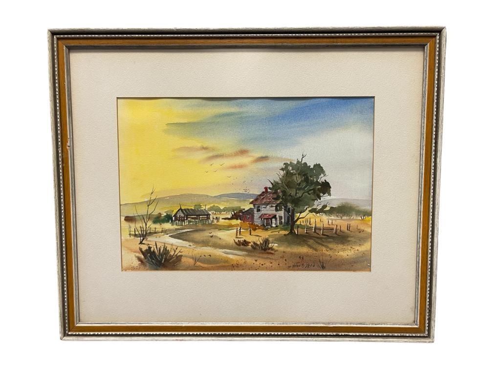 HELEN B. REED LISTED CALIFORNIA ARTIST ORIGINAL WATERCOLOR ON PAPER (1 of 6)
