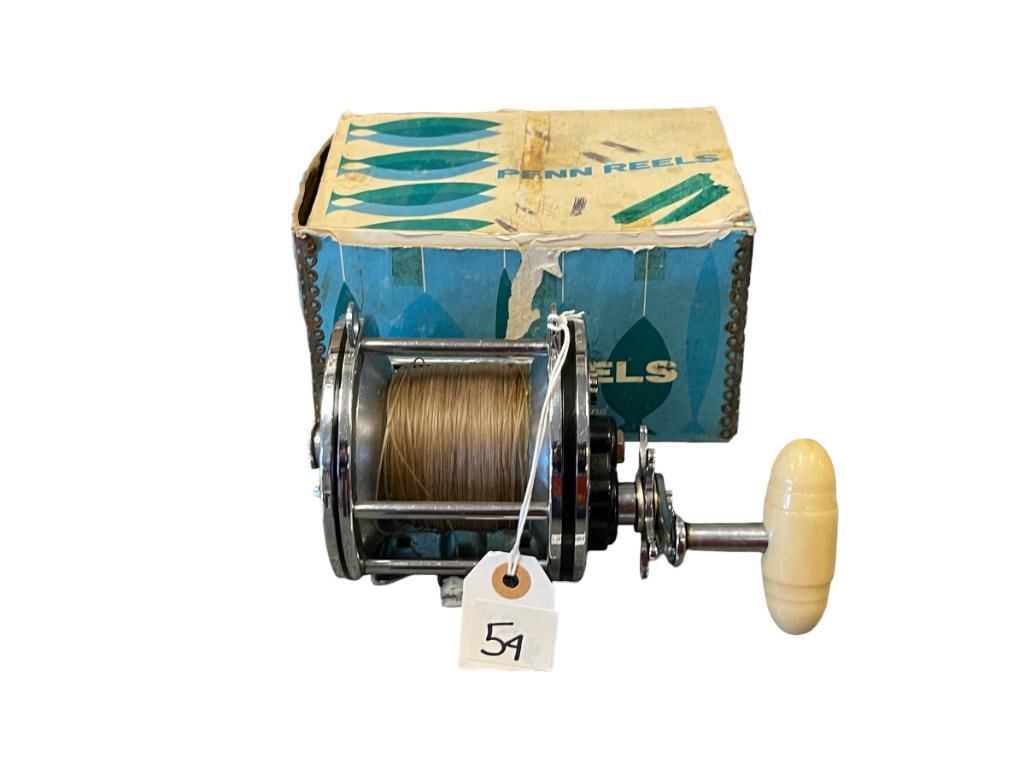 VINTAGE PENN SENATOR 6/0 BIG GAME FISHING REEL WITH ORIGINAL BOX (1 of 7)